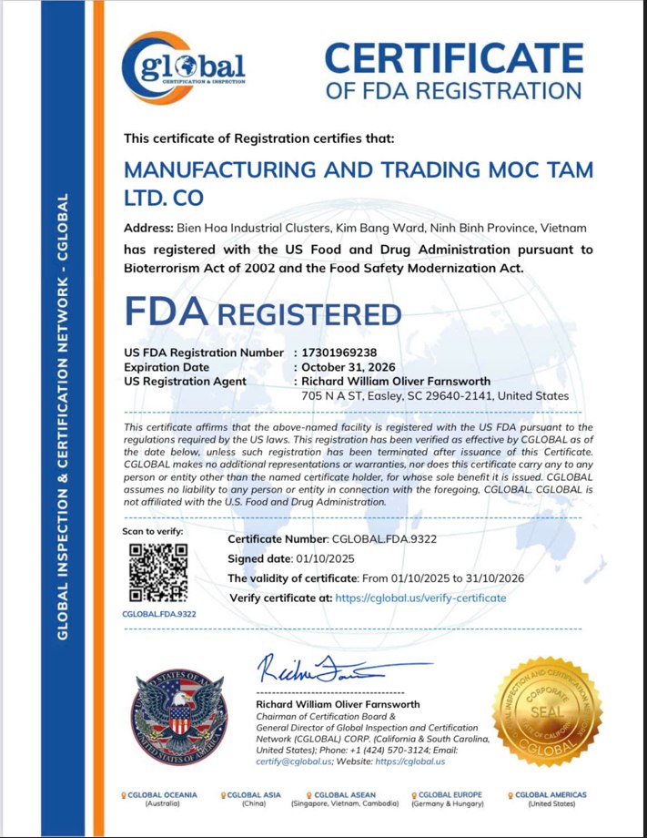 Đăng ký FDA Hoa Kỳ