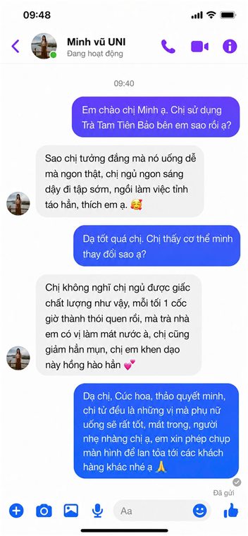 Phản hồi khách hàng về Hồng Huyết Bát Vị — 6
