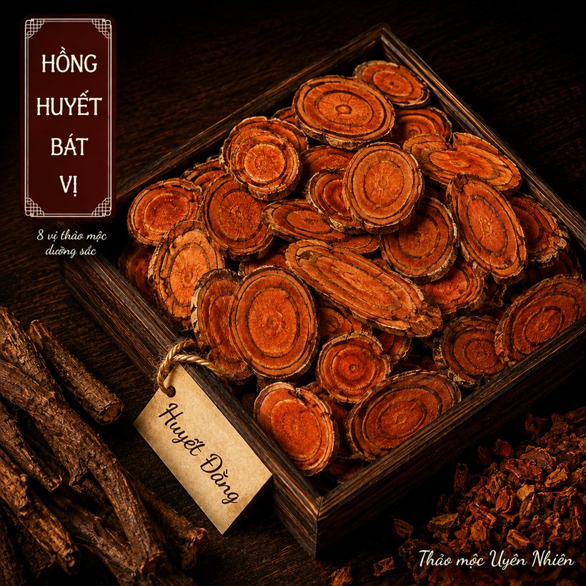 Huyết đằng — vị Quân, bổ huyết và hoạt huyết trong Hồng Huyết Bát Vị