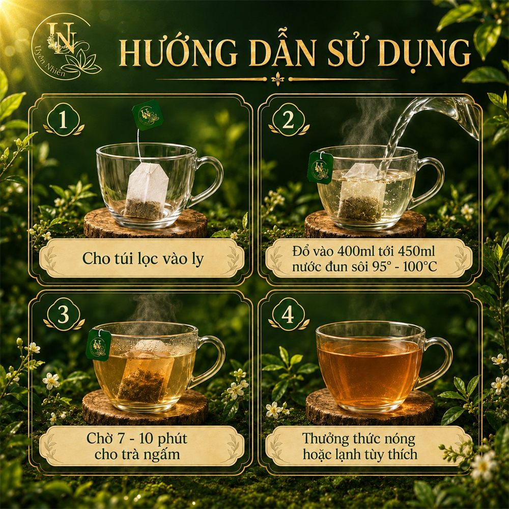 Hướng dẫn pha trà Hồng Huyết Bát Vị
